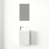 Kelsa 400 Fluted Matte White Wall Hung Vanity | Indulge Bathroom