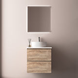 Avia 600mm White Oak Wall Hung Vanity | Indulge Bathroom