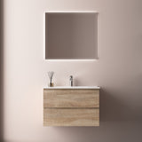 Avia 750mm White Oak Wall Hung Vanity | Indulge Bathroom