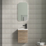 Piccolo 400 White Oak Wall Hung Vanity | Indulge Bathroom