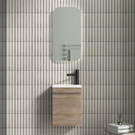 Piccolo 400 White Oak Wall Hung Vanity | Indulge Bathroom