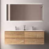Avia 1500mm Double Natural Oak Wall Hung Vanity | Indulge Bathroom