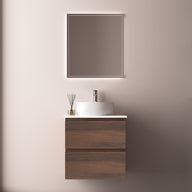 Avia 600mm Walnut Wall Hung Vanity | Indulge Bathroom