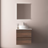 Avia 600mm Walnut Wall Hung Vanity | Indulge Bathroom