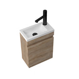 Piccolo 400 White Oak Wall Hung Vanity | Indulge Bathroom