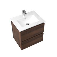 Avia 600mm Walnut Wall Hung Vanity | Indulge Bathroom