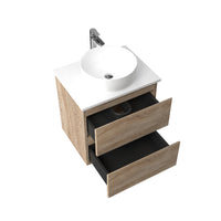 Avia 600mm White Oak Wall Hung Vanity | Indulge Bathroom