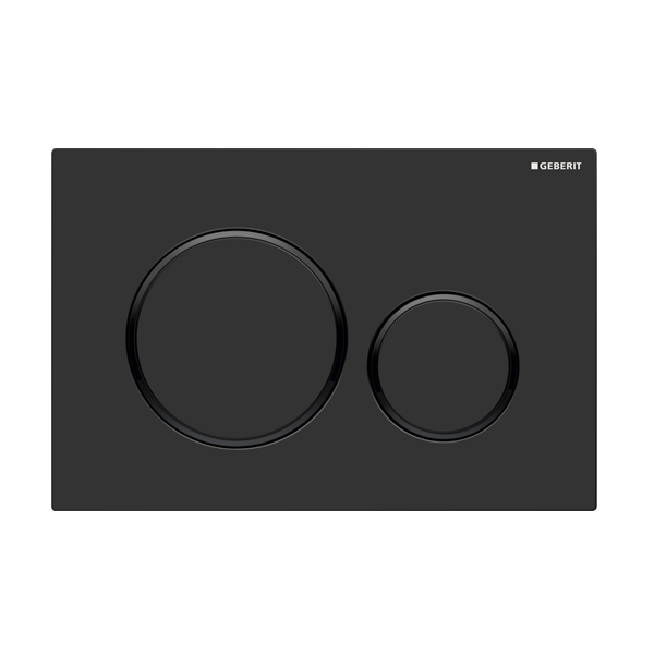 Geberit Cremona Rimless Tornado In Wall Toilet Suite Package - Matte Black Round Button | Indulge Bathroom