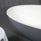 Ocean 1700mm Stone Matte White Freestanding Bath Tub | Indulge Bathroom