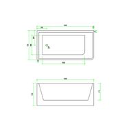 Corner 1400 Left Fit Freestanding Bath Tub | Indulge Bathroom