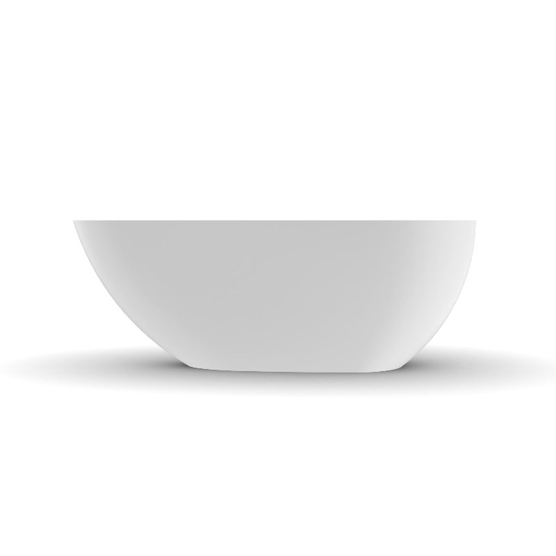 Ocean 1500mm Stone Matte White Freestanding Bath Tub | Indulge Bathroom