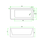 Corner 1500 Right Fit Freestanding Bath Tub | Indulge Bathroom