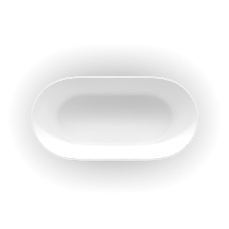 Fiora 1750mm Stone Matte White Freestanding Bath Tub | Indulge Bathroom