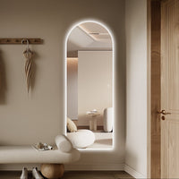 Arched 600 x 1650 LED Mirror - Three Light Temperatures | Indulge Bathroom