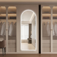 Arched 600 x 1650 LED Mirror - Three Light Temperatures | Indulge Bathroom
