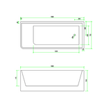 Corner 1700 Right Fit Freestanding Bath Tub | Indulge Bathroom