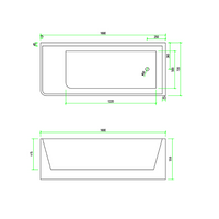 Corner 1700 Right Fit Freestanding Bath Tub | Indulge Bathroom