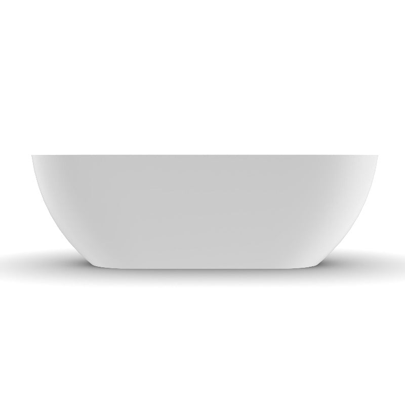 Fiora 1750mm Stone Matte White Freestanding Bath Tub | Indulge Bathroom