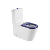 Cesena Care Rimless Care Toilet Suite Blue Seat & Raised Button | Indulge Bathroom