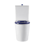 Cesena Care Rimless Care Toilet Suite Blue Seat & Raised Button | Indulge Bathroom