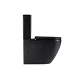 Cremona Matte Black Vortex Tornado Rimless Toilet Suite | Indulge Bathroom
