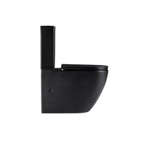 Cremona Matte Black Vortex Tornado Rimless Toilet Suite | Indulge Bathroom