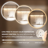 Round Touchless 800mm LED Mirror - Three Light Temperatures | Indulge Bathroom