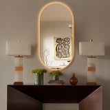 Oval Pill 450 x 900 Touchless LED Mirror - Three Light Temperatures | Indulge Bathroom
