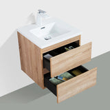 Sella 500mm White Oak Wall Hung Vanity | Indulge Bathroom
