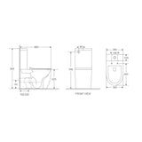 Cremona Matte Black Vortex Tornado Rimless Toilet Suite | Indulge Bathroom
