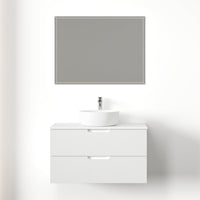 Kelsa 900 Fluted Matte White Wall Hung Vanity | Indulge Bathroom