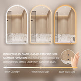 Arched Touchless 600 x 900 LED Mirror - Three Light Temperatures | Indulge Bathroom