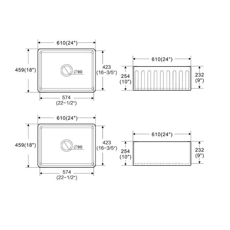 Harrington 610 Butler Kitchen & Laundry Sink | Indulge Bathroom