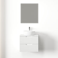 Kelsa 600 Fluted Matte White Wall Hung Vanity | Indulge Bathroom