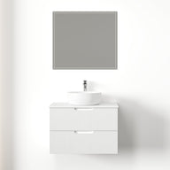 Kelsa 750 Fluted Matte White Wall Hung Vanity | Indulge Bathroom