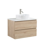 Avia 750mm White Oak Wall Hung Vanity | Indulge Bathroom