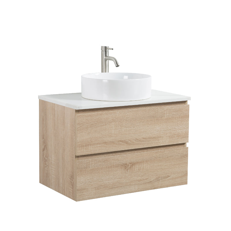 Avia 750mm White Oak Wall Hung Vanity | Indulge Bathroom