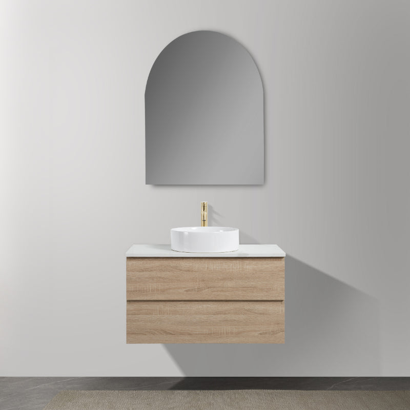 Avia 900mm White Oak Wall Hung Vanity | Indulge Bathroom