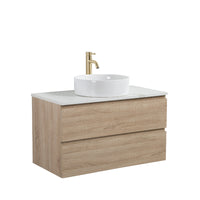 Avia 900mm White Oak Wall Hung Vanity | Indulge Bathroom