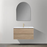 Avia 900mm White Oak Wall Hung Vanity | Indulge Bathroom