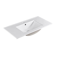 Kelsa 900 Fluted Matte White Wall Hung Vanity | Indulge Bathroom