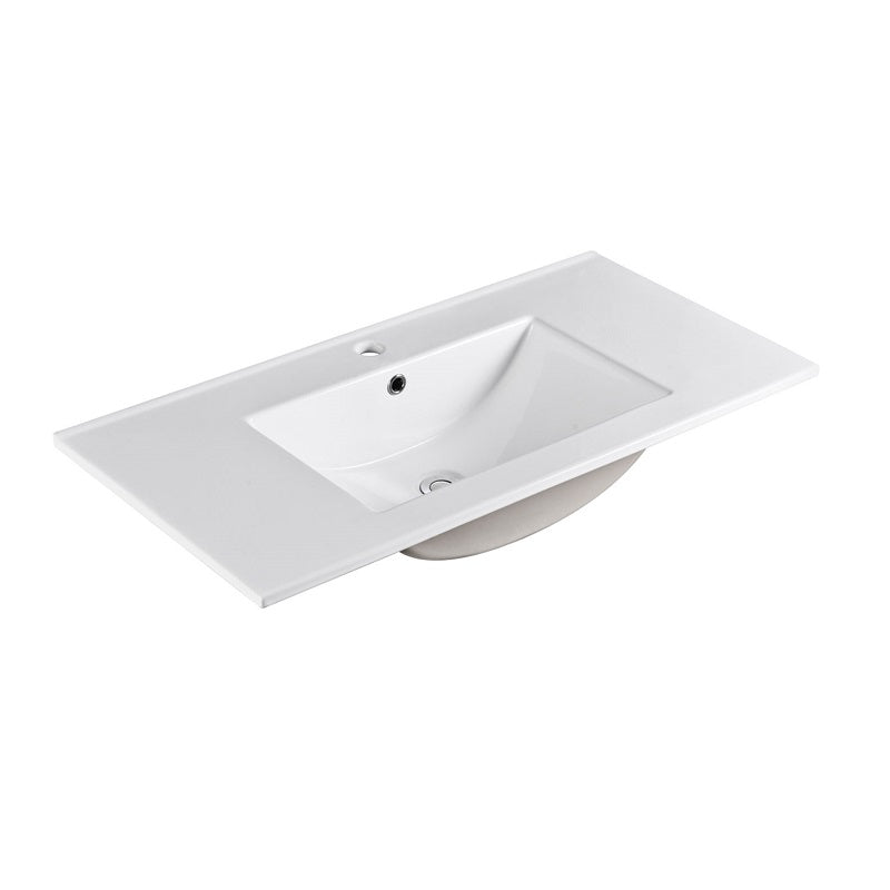 Kelsa 900 Fluted Matte White Wall Hung Vanity | Indulge Bathroom
