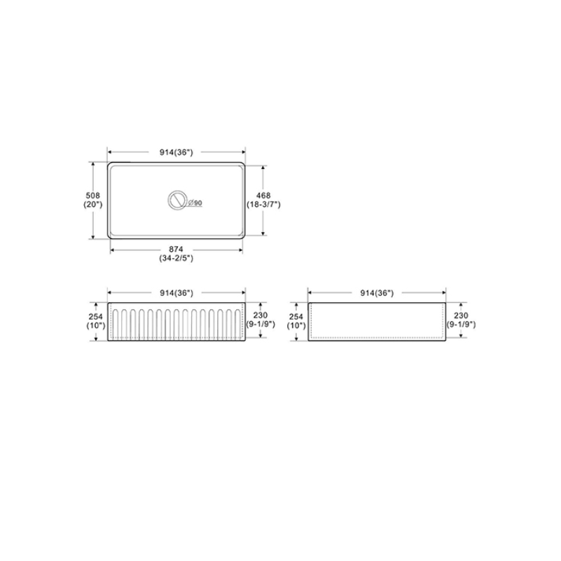 Harrington 915 Butler Kitchen & Laundry Sink | Indulge Bathroom