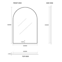 Arched Touchless 600 x 900 LED Mirror - Three Light Temperatures | Indulge Bathroom