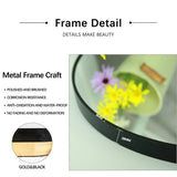 Round 800mm Brushed Gold Framed Mirror | Indulge Bathroom