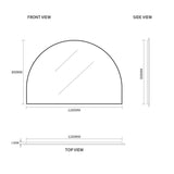 Arched 1200 x 800 Polished Edge Mirror | Indulge Bathroom
