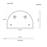 Arched 1200 x 800 Polished Edge Mirror | Indulge Bathroom