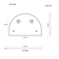 Arched 1200 x 800 Polished Edge Mirror | Indulge Bathroom