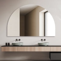 Arched 1500 x 1000 Polished Edge Mirror | Indulge Bathroom
