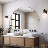 Arched 1500 x 1000 Polished Edge Mirror | Indulge Bathroom